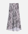 Zebra print midi skirt